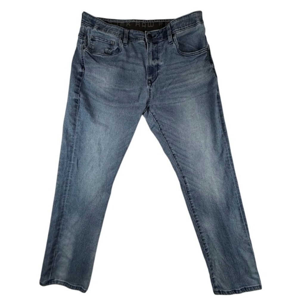 Projek Raw Baru Athletic Straight Jeans Size 36 Blue Stretch Denim Skater Y2K
